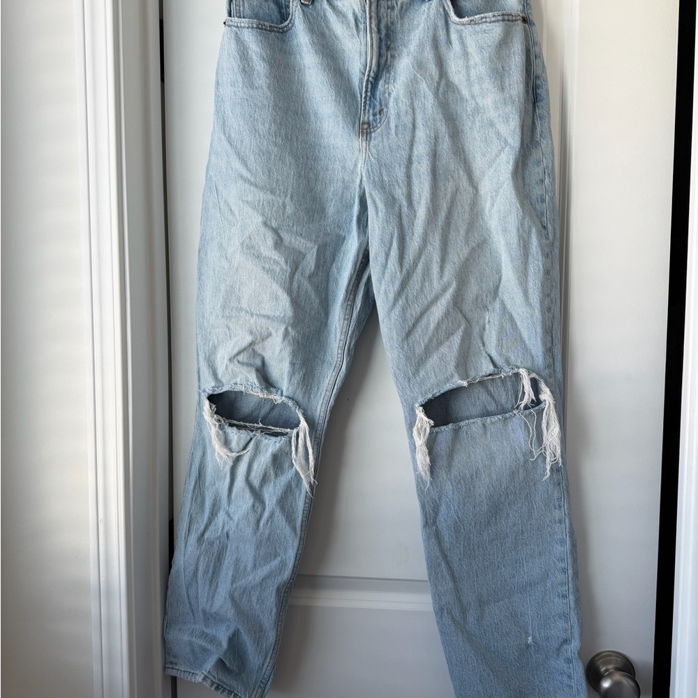 Abercrombie & Fitch Light Blue High Rise Jeans